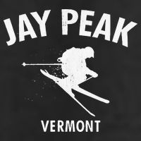 Jay Peak Skiing Tee Vermont Ski Adult Drive Performance Visor