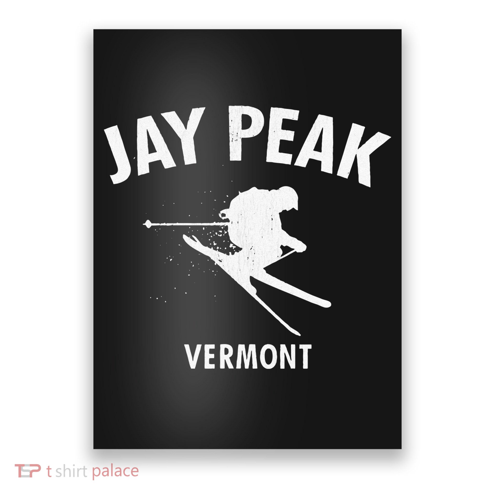 Jay Peak Skiing Tee Vermont Ski Poster