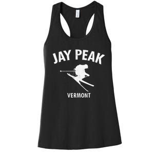 Jay Peak Skiing Tee Vermont Ski Women's Racerback Tank