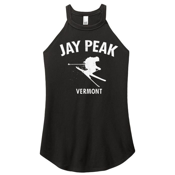 Jay Peak Skiing Tee Vermont Ski Women's Perfect Tri Rocker Tank