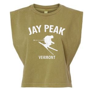 Jay Peak Skiing Tee Vermont Ski Garment-Dyed Women's Muscle Tee