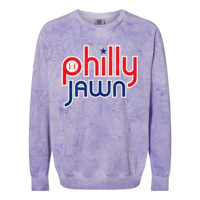 Jawn Philadelphia Slang Colorblast Crewneck Sweatshirt