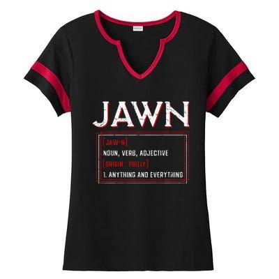 Jawn Philadelphia Slang Resident Hometown Pride Ladies Halftime Notch Neck Tee