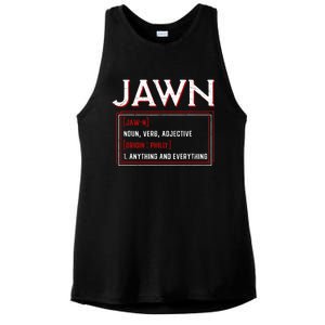 Jawn Philadelphia Slang Philly Resident Hometown Pride Ladies PosiCharge Tri-Blend Wicking Tank