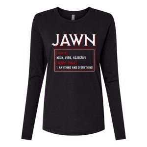 Jawn Philadelphia Slang Philly Resident Hometown Pride Womens Cotton Relaxed Long Sleeve T-Shirt