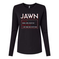 Jawn Philadelphia Slang Philly Resident Hometown Pride Womens Cotton Relaxed Long Sleeve T-Shirt