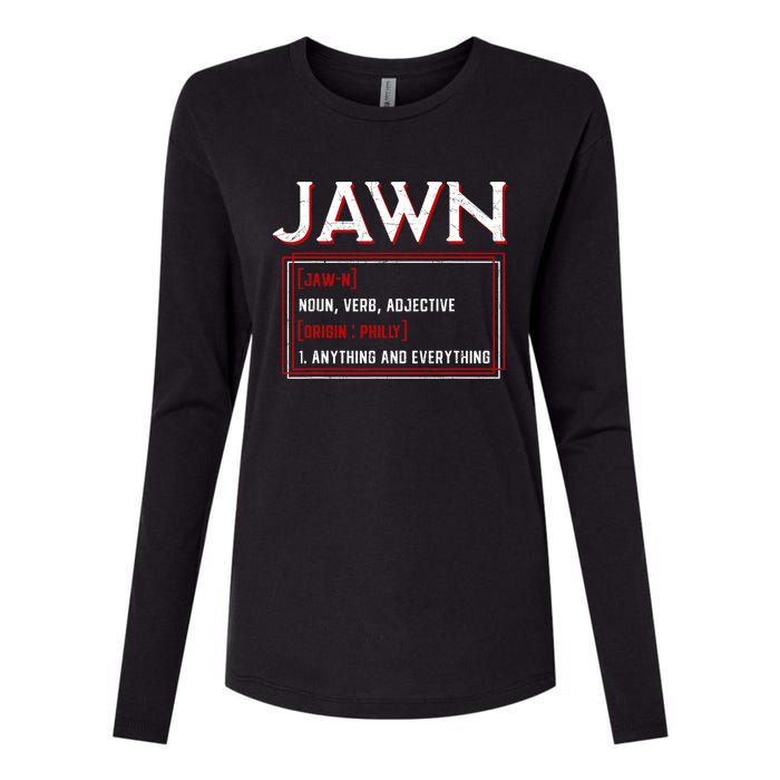 Jawn Philadelphia Slang Philly Resident Hometown Pride Womens Cotton Relaxed Long Sleeve T-Shirt