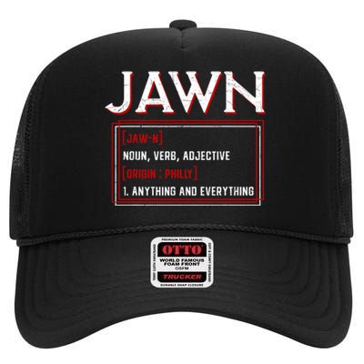 Jawn Philadelphia Slang Philly Resident Hometown Pride High Crown Mesh Back Trucker Hat