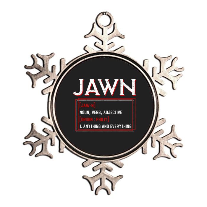 Jawn Philadelphia Slang Philly Resident Hometown Pride Metallic Star Ornament