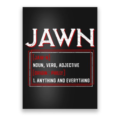 Jawn Philadelphia Slang Philly Resident Hometown Pride Poster