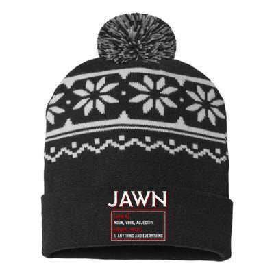 Jawn Philadelphia Slang Philly Resident Hometown Pride USA-Made Snowflake Beanie