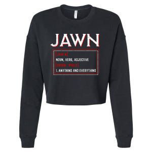 Jawn Philadelphia Slang Philly Resident Hometown Pride Cropped Pullover Crew