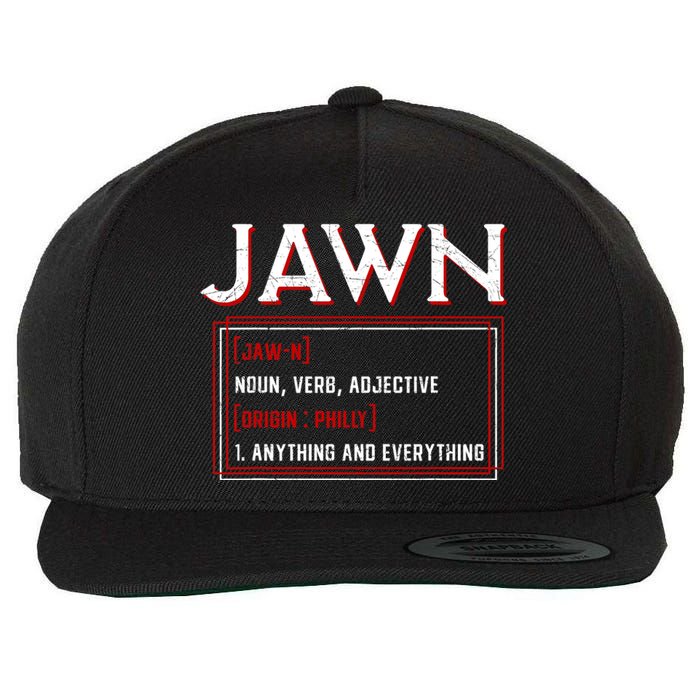 Jawn Philadelphia Slang Philly Resident Hometown Pride Wool Snapback Cap