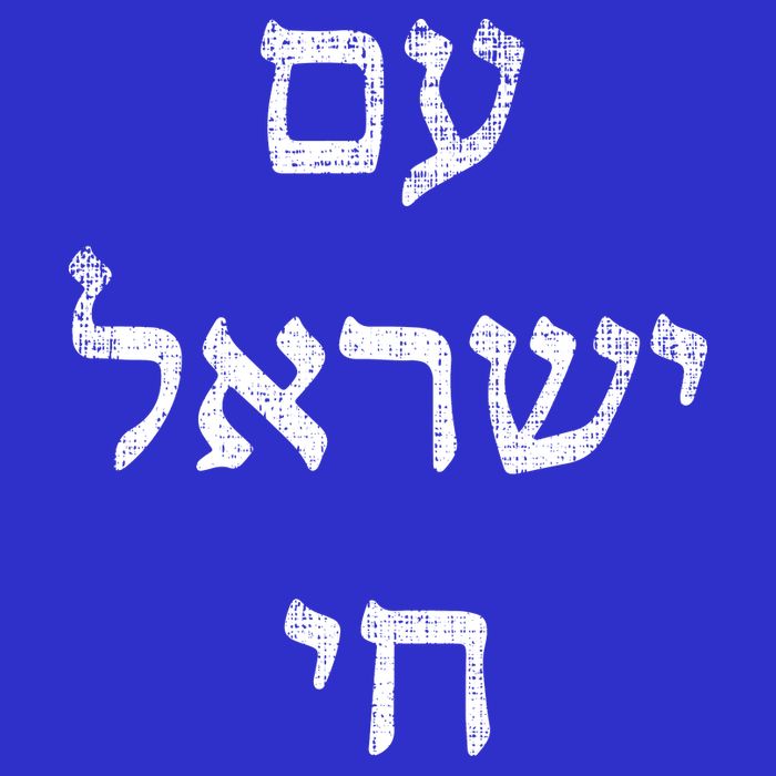 Jewish Pride Support Israel Hebrew Jerusalem Am Israel Chai Tall T-Shirt