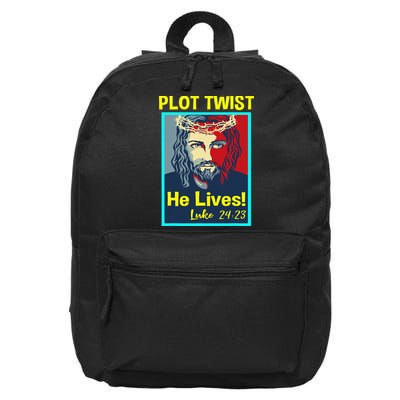 Jesus Plot Twist He Lives Easter Gifts For Women 16 in Basic Backpack