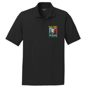 Jesus Plot Twist He Lives Easter Gifts For Women PosiCharge RacerMesh Polo