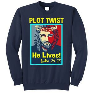 Jesus Plot Twist He Lives Easter Gifts For Women Sweatshirt