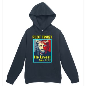 Jesus Plot Twist He Lives Easter Gifts For Women Urban Pullover Hoodie