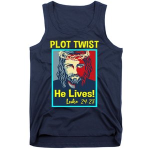 Jesus Plot Twist He Lives Easter Gifts For Women Tank Top