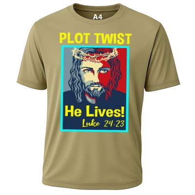 Jesus Plot Twist He Lives Easter Gifts For Women Performance Shirt