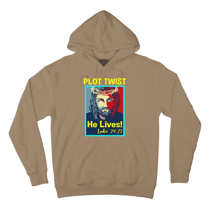 Jesus Plot Twist He Lives Easter Gifts For Women Hoodie