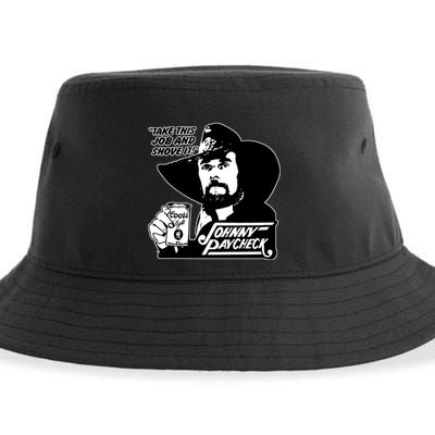 Johnny Paycheck Take This Job And Shove It Sustainable Bucket Hat