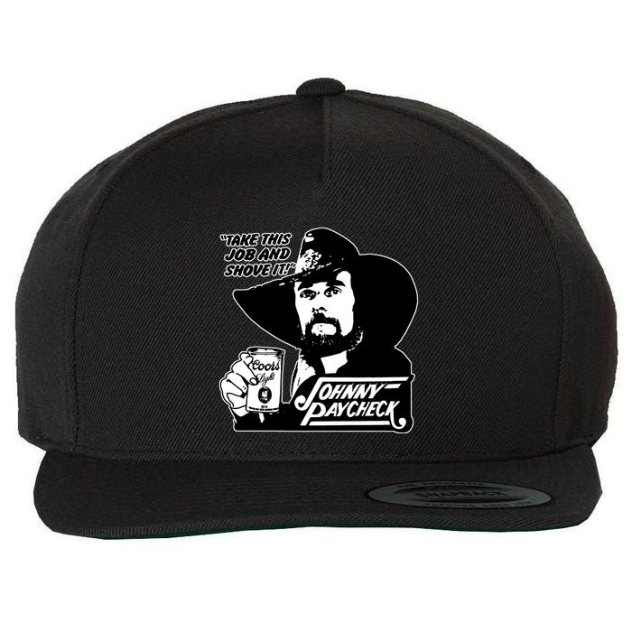 Johnny Paycheck Take This Job And Shove It Wool Snapback Cap