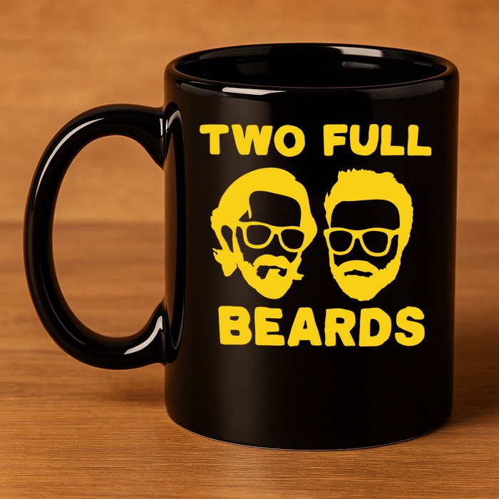 Jared Padalecki Two Full Beards 11oz C Handle Ceramic Mug