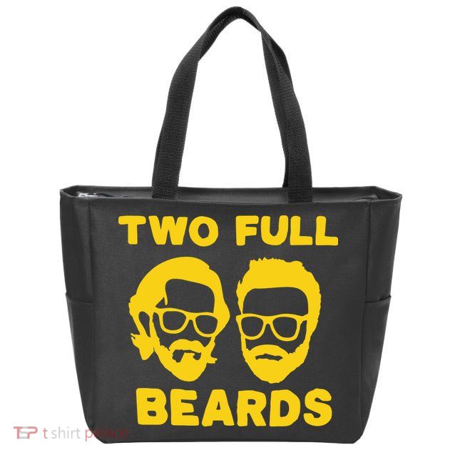 Jared Padalecki Two Full Beards Zip Tote Bag