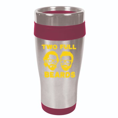 Jared Padalecki Two Full Beards 16oz Travel Tumbler
