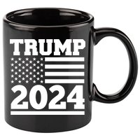 Jumbo Print Trump 2024 Usa Flag 11oz C Handle Ceramic Mug