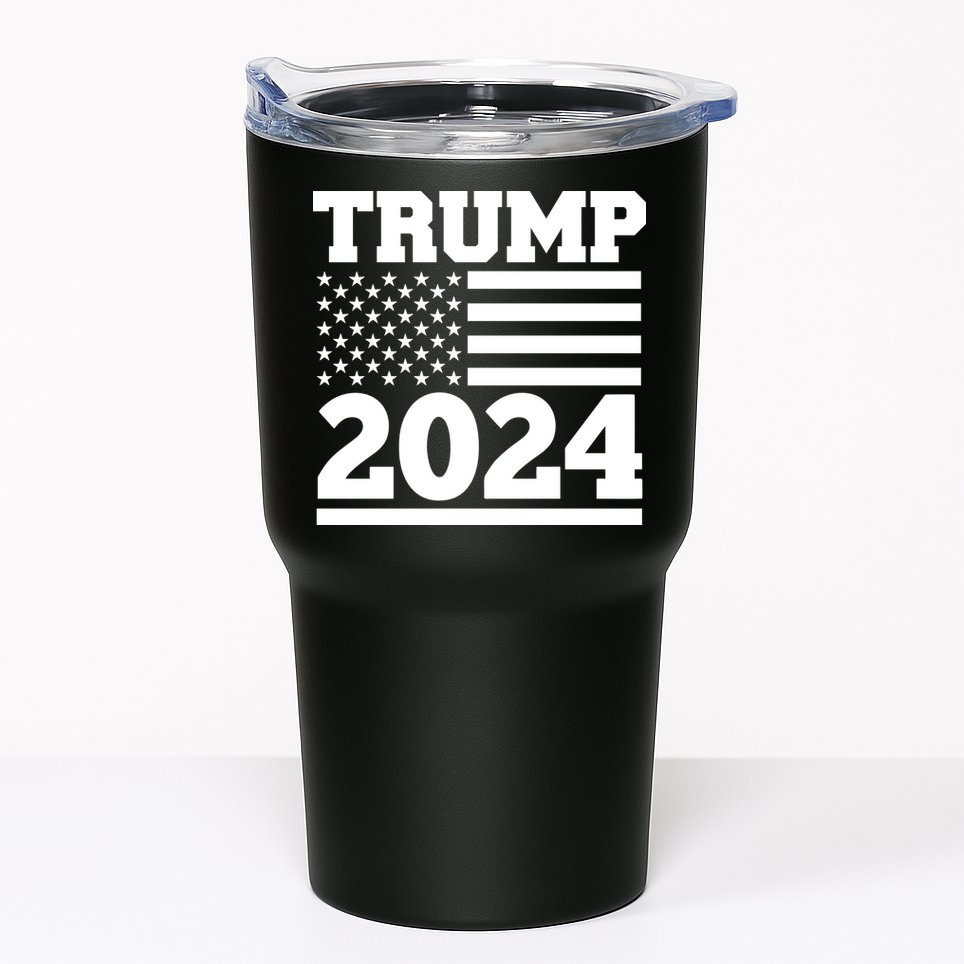 Jumbo Print Trump 2024 Usa Flag Tumbler