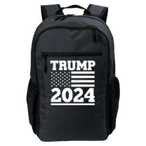 Jumbo Print Trump 2024 Usa Flag Daily Commute Backpack