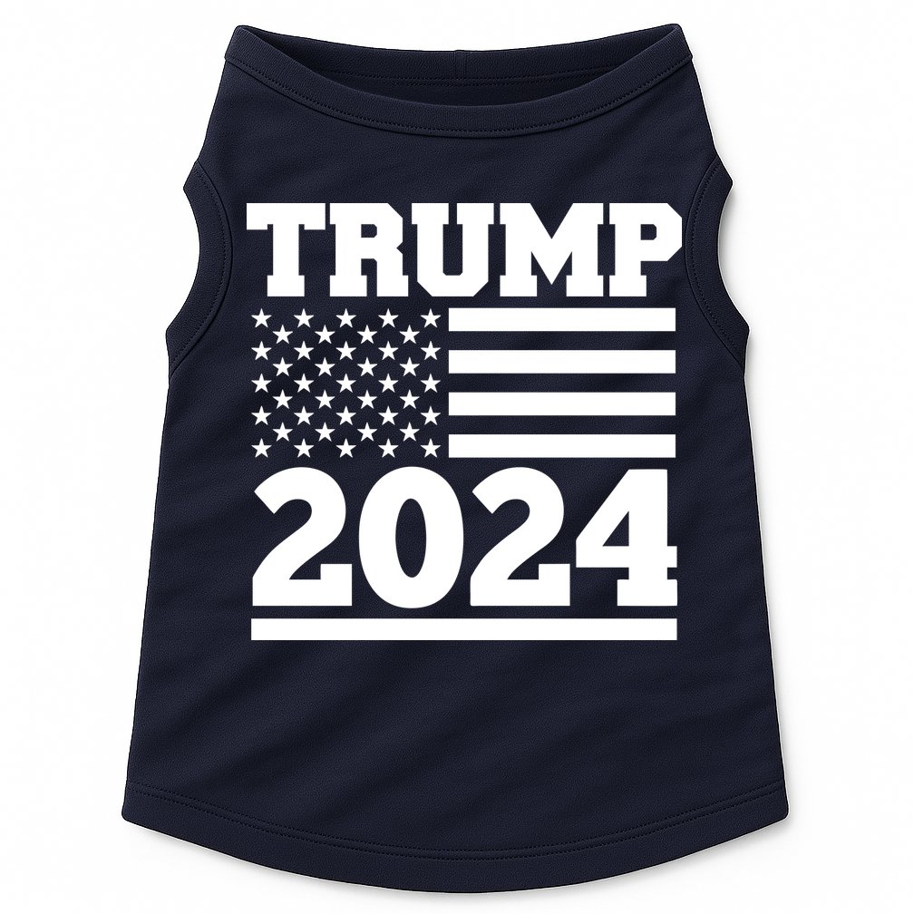 Jumbo Print Trump 2024 Usa Flag Doggie Tank