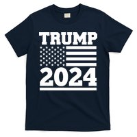 Jumbo Print Trump 2024 Usa Flag T-Shirt