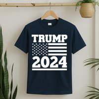 Jumbo Print Trump 2024 Usa Flag T-Shirt