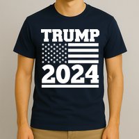 Jumbo Print Trump 2024 Usa Flag T-Shirt