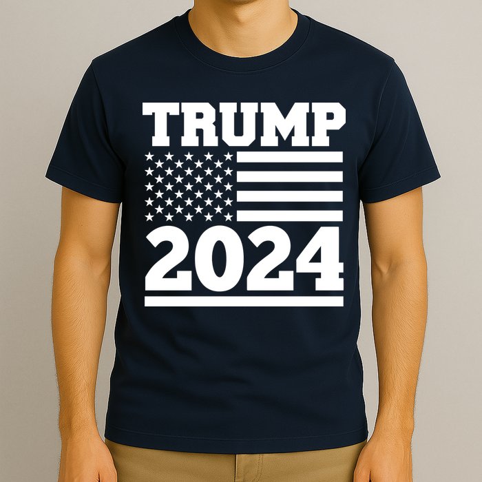Jumbo Print Trump 2024 Usa Flag T-Shirt