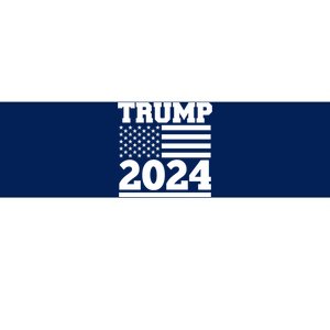 Jumbo Print Trump 2024 Usa Flag Bumper Sticker