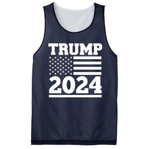 Jumbo Print Trump 2024 Usa Flag Mesh Reversible Basketball Jersey Tank