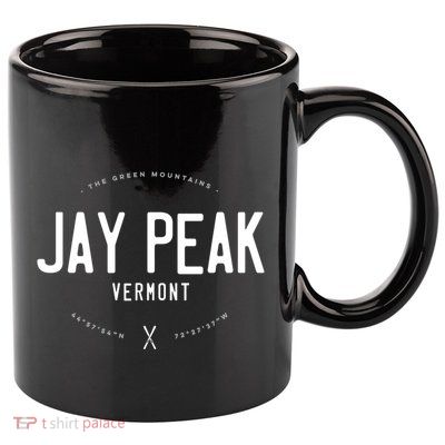 Jay Peak Vermont Graphic Distressed Vintage Ski Great Gift 11oz C Handle Ceramic Mug