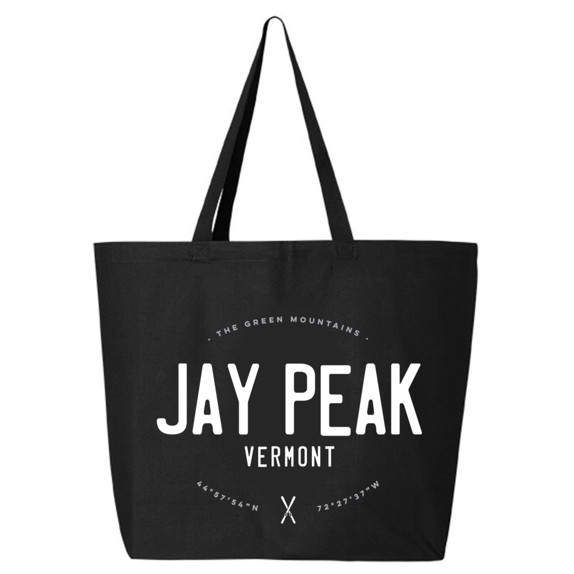 Jay Peak Vermont Graphic Distressed Vintage Ski Great Gift 25L Jumbo Tote