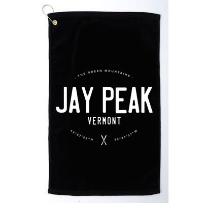 Jay Peak Vermont Graphic Distressed Vintage Ski Great Gift Golf Towel