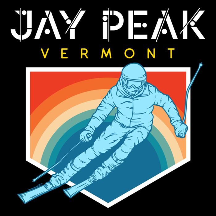 Jay Peak Vermont Usa Ski Resort 1980s Retro Funny Gift Impact Tech Backpack