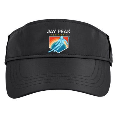 Jay Peak Vermont Usa Ski Resort 1980s Retro Funny Gift Adult Drive Performance Visor