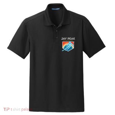 Jay Peak Vermont Usa Ski Resort 1980s Retro Funny Gift Dry Zone Grid Polo