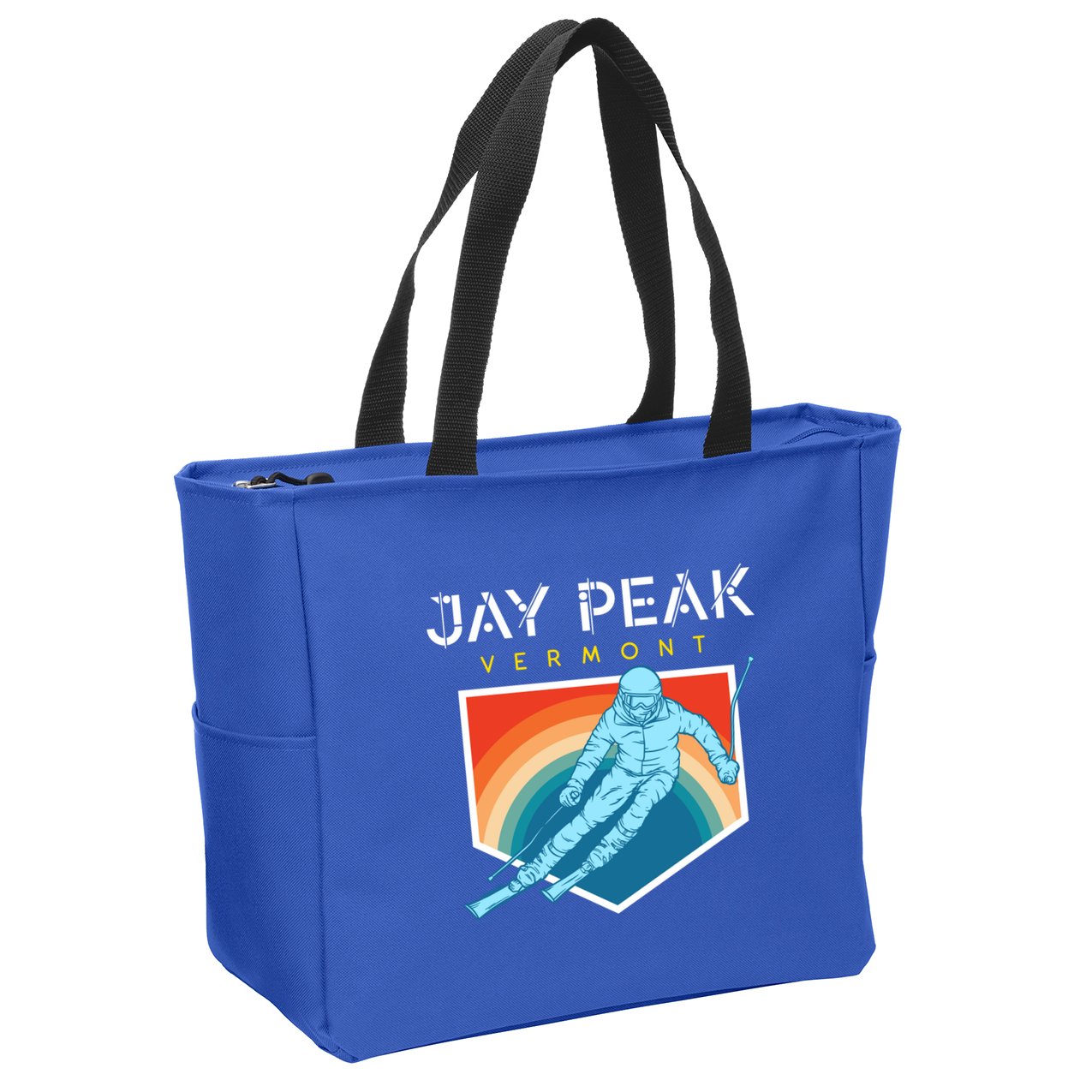 Jay Peak Vermont Usa Ski Resort 1980s Retro Funny Gift Zip Tote Bag