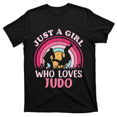 Judo Player Vintage Retro Just A Who Loves Judo T-Shirt