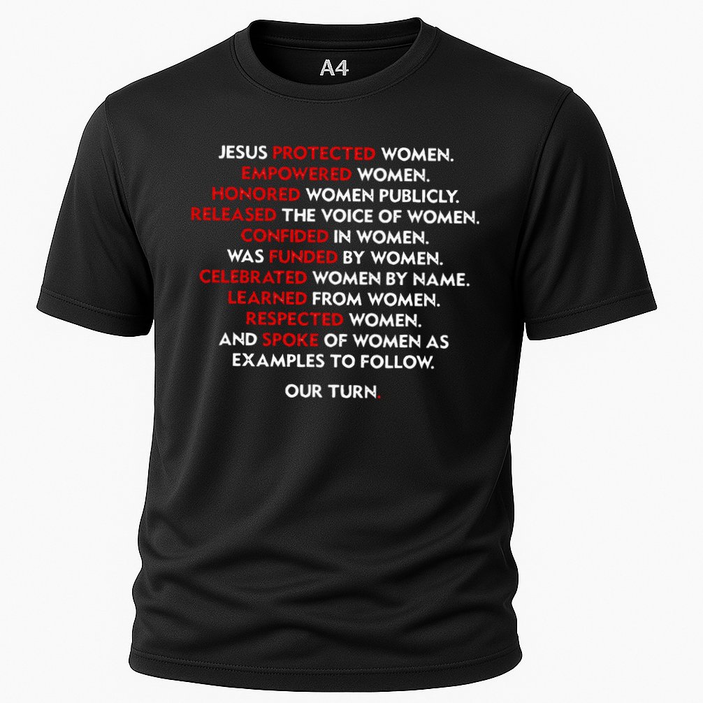 Jesus Protected Women Empowered Women Honored Women Publicly Cooling Performance Crew T-Shirt