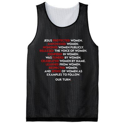 Jesus Protected Women Empowered Women Honored Women Publicly Mesh Reversible Basketball Jersey Tank